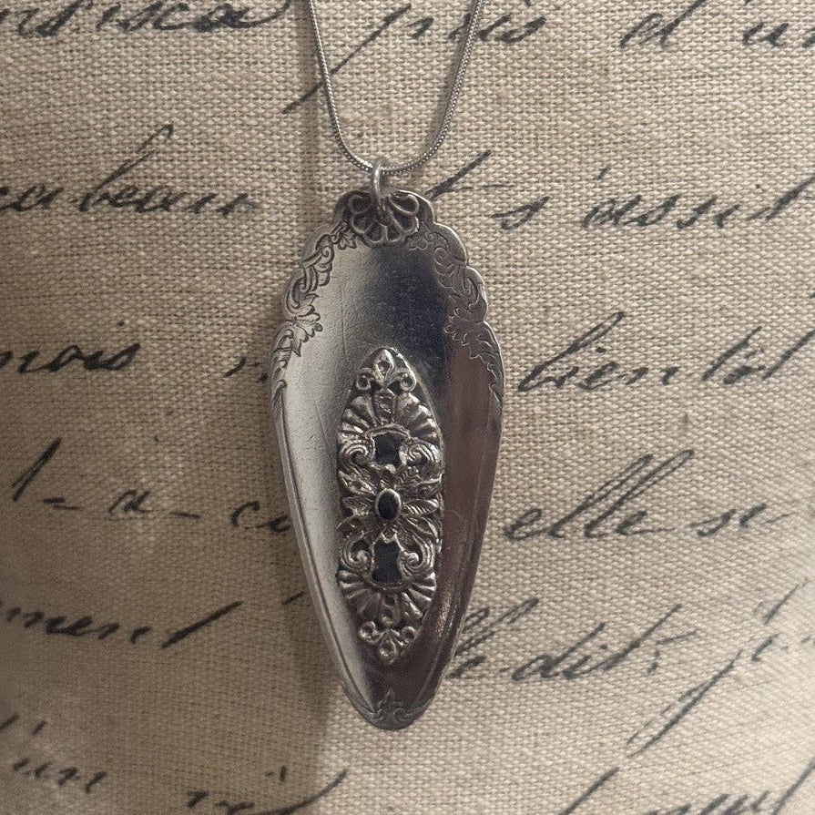 Vintage Cake Slice One of a kind Necklace