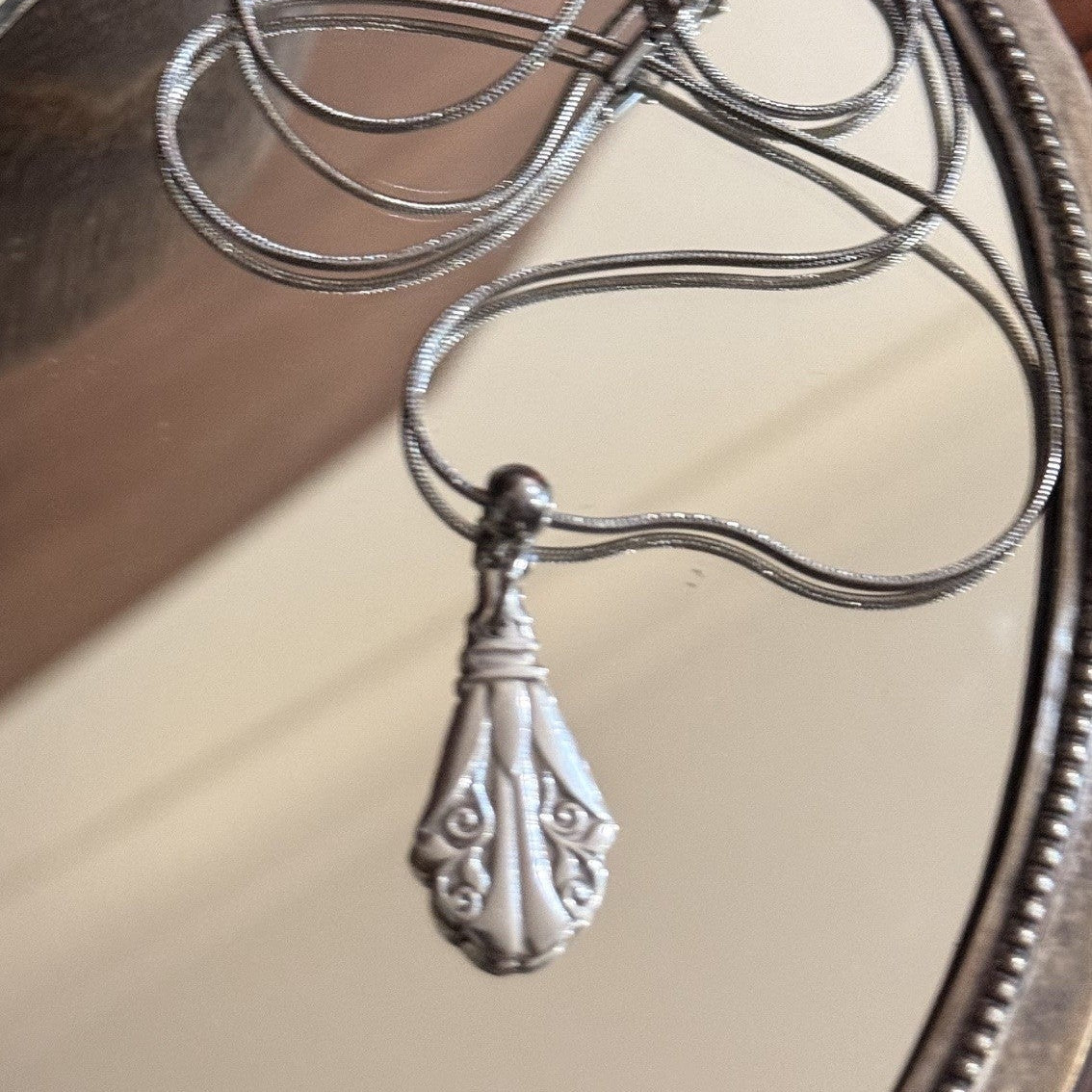 1920s Art Deco Cake Fork Necklace