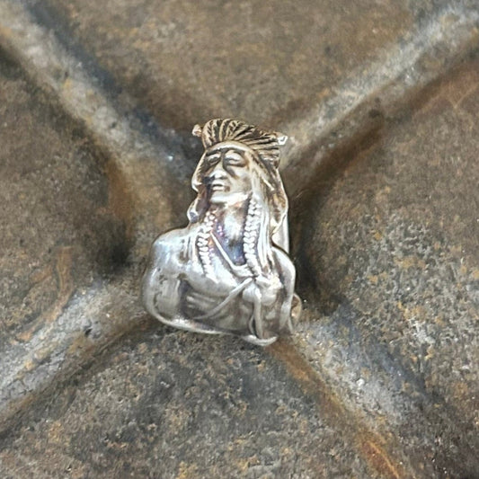 Sterling Silver Ring - 1900s Native Chief