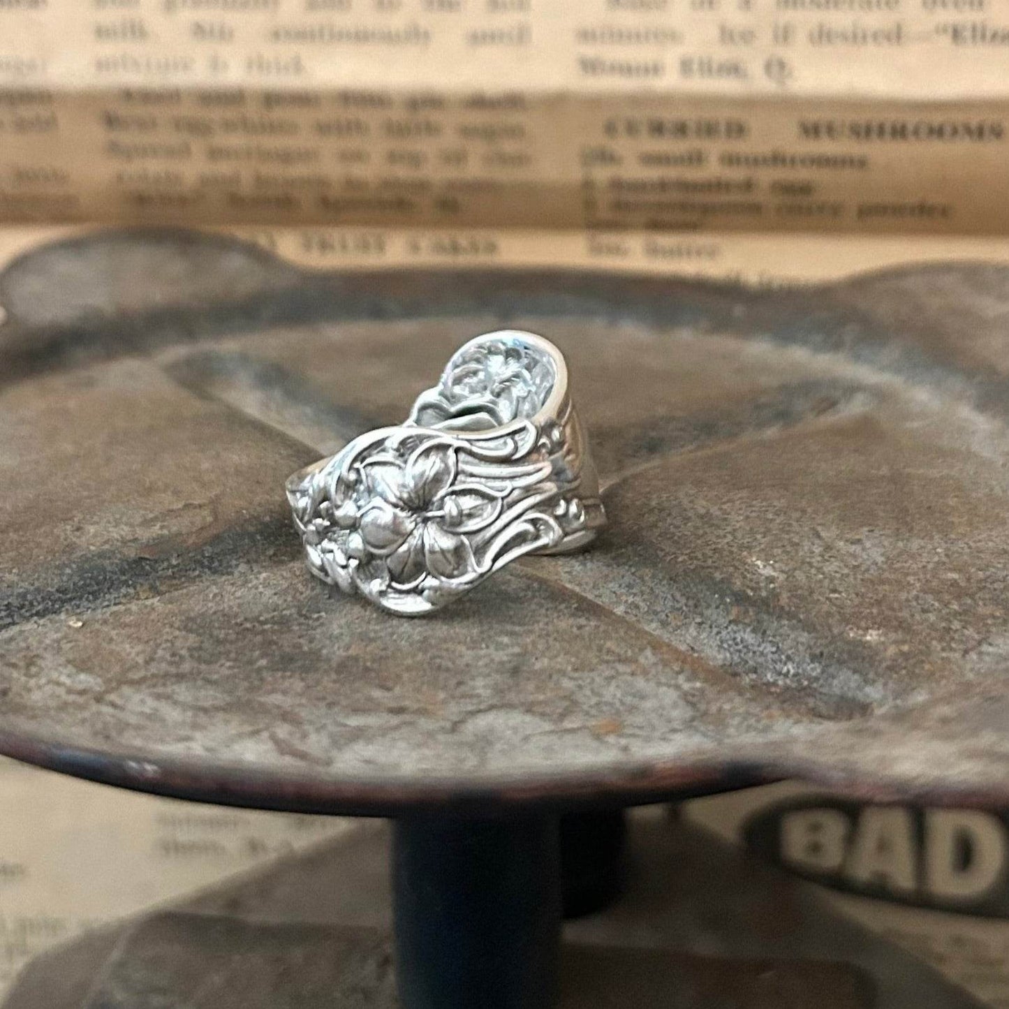 Sterling Silver Ring - 1908 Floral - Molly Made