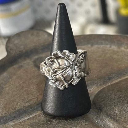 1910 Sterling Silver - Bridal Rose Ring