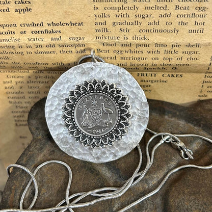 Coin Necklace - 1946 Sixpence - Molly Made