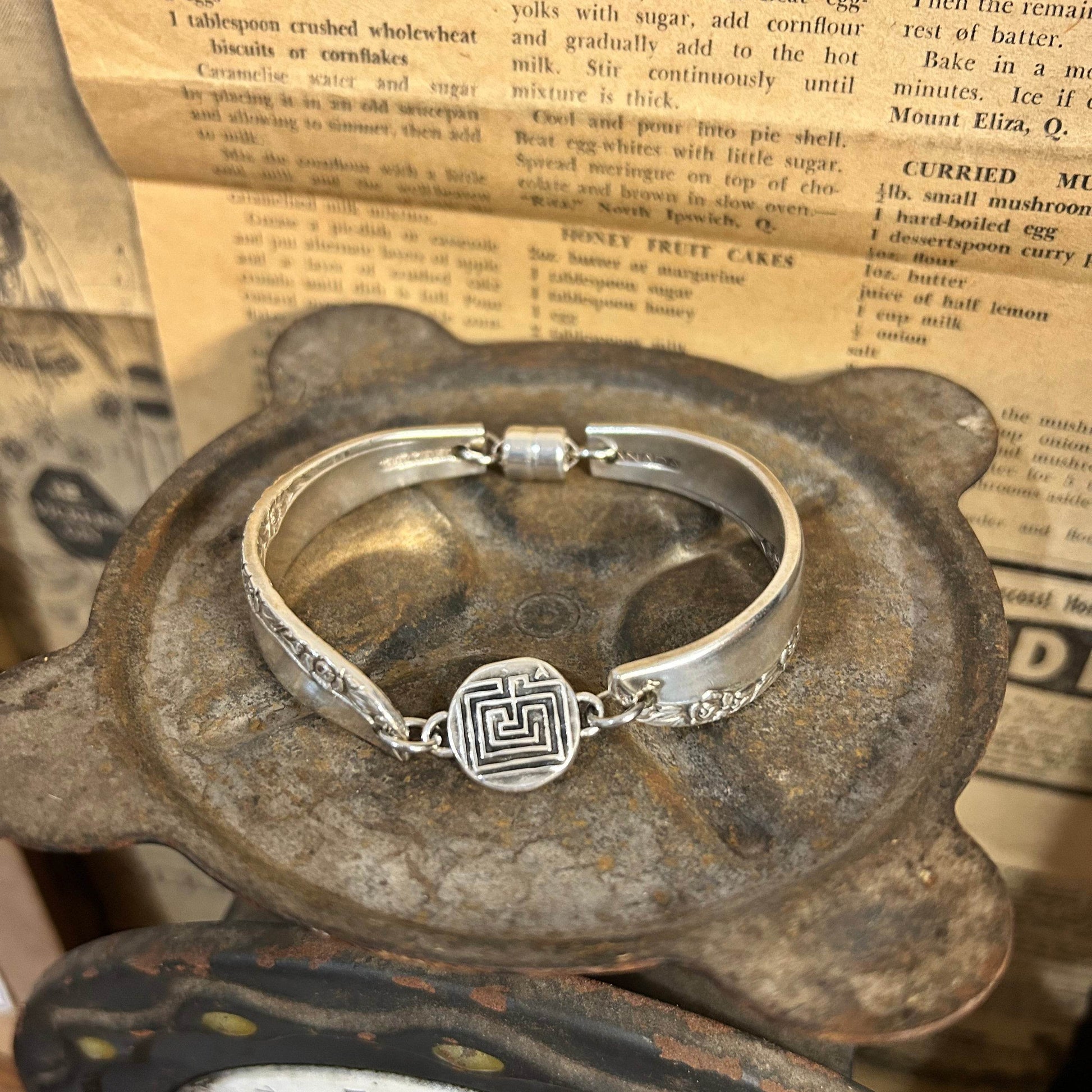 Vintage Silverware Bracelet - 1948 Brittany - Molly Made