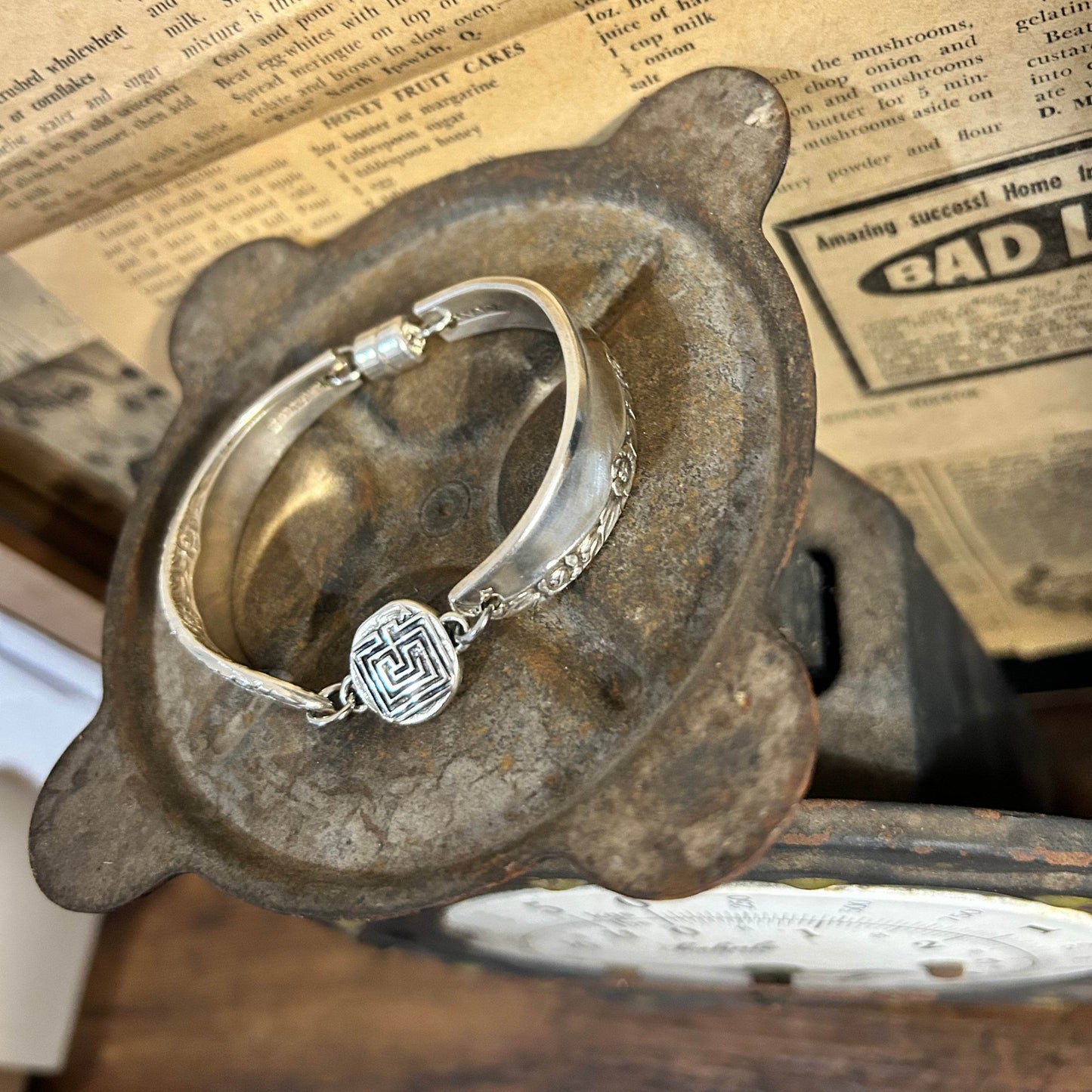 Vintage Silverware Bracelet - 1948 Brittany - Molly Made