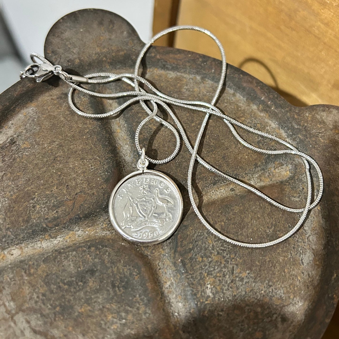 1950 Australian Sixpence Necklace