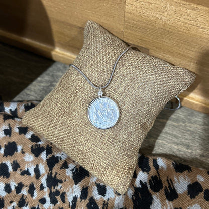 1950 Australian Sixpence Necklace