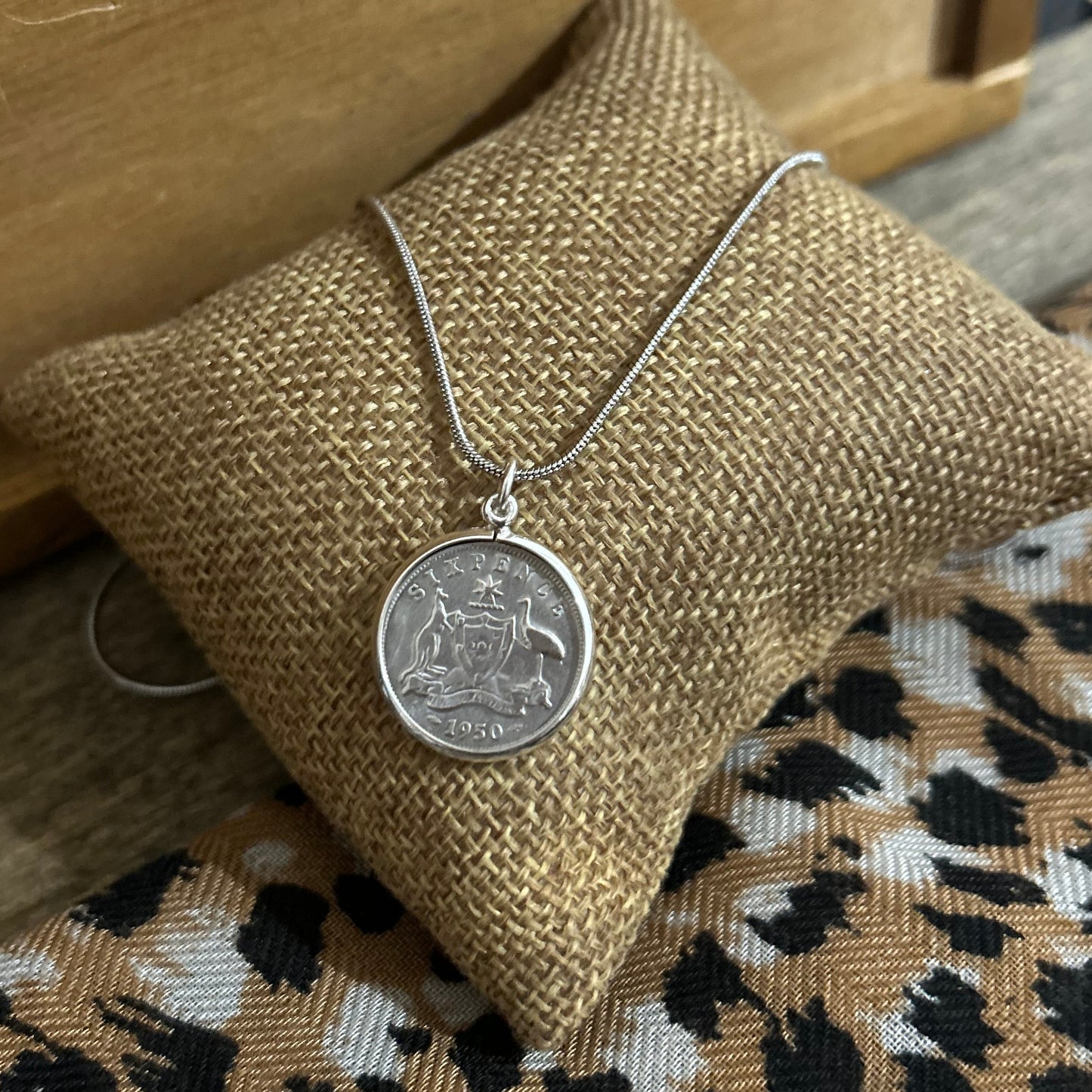 1950 Australian Sixpence Necklace