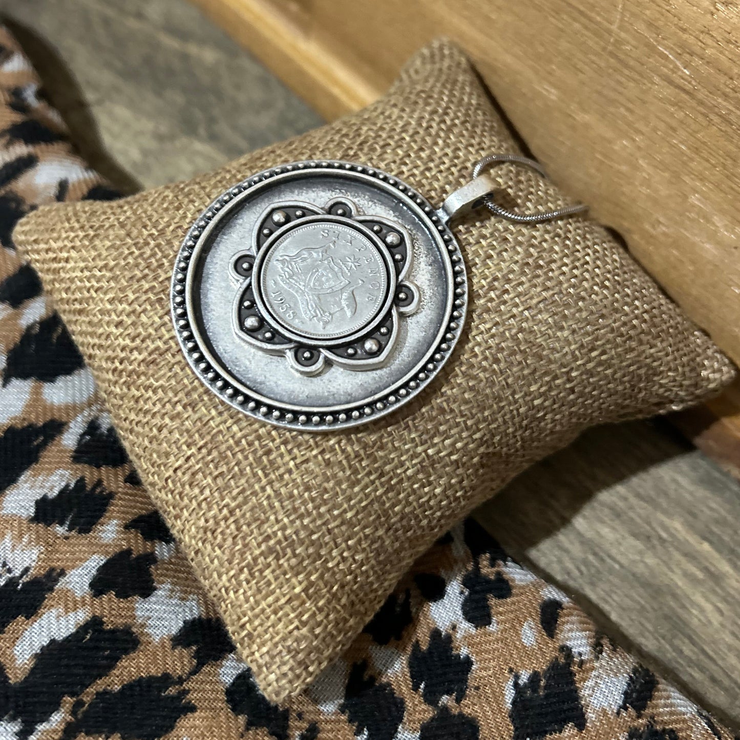 1958 Sixpence “Bold History” Necklace