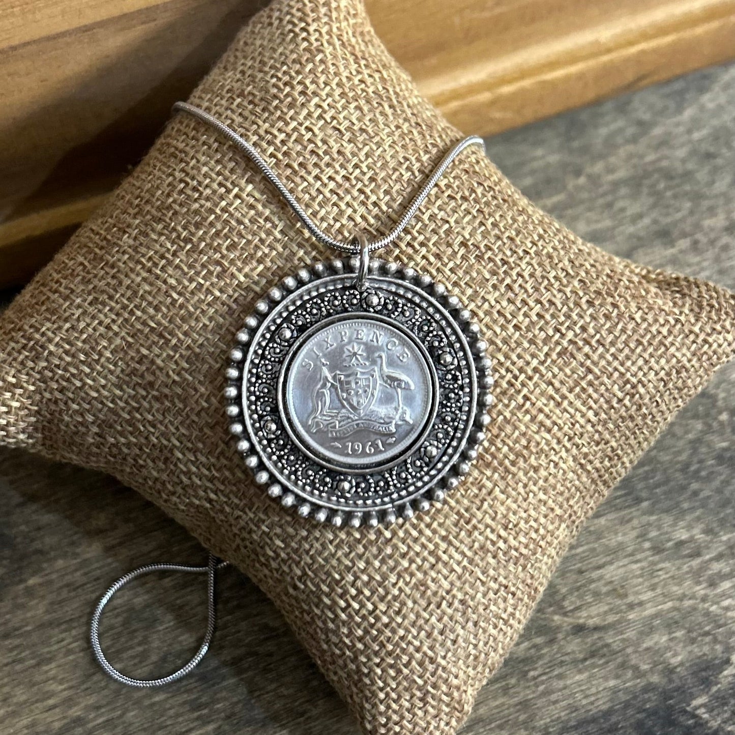 1961 Sixpence - Decorative Blend Necklace