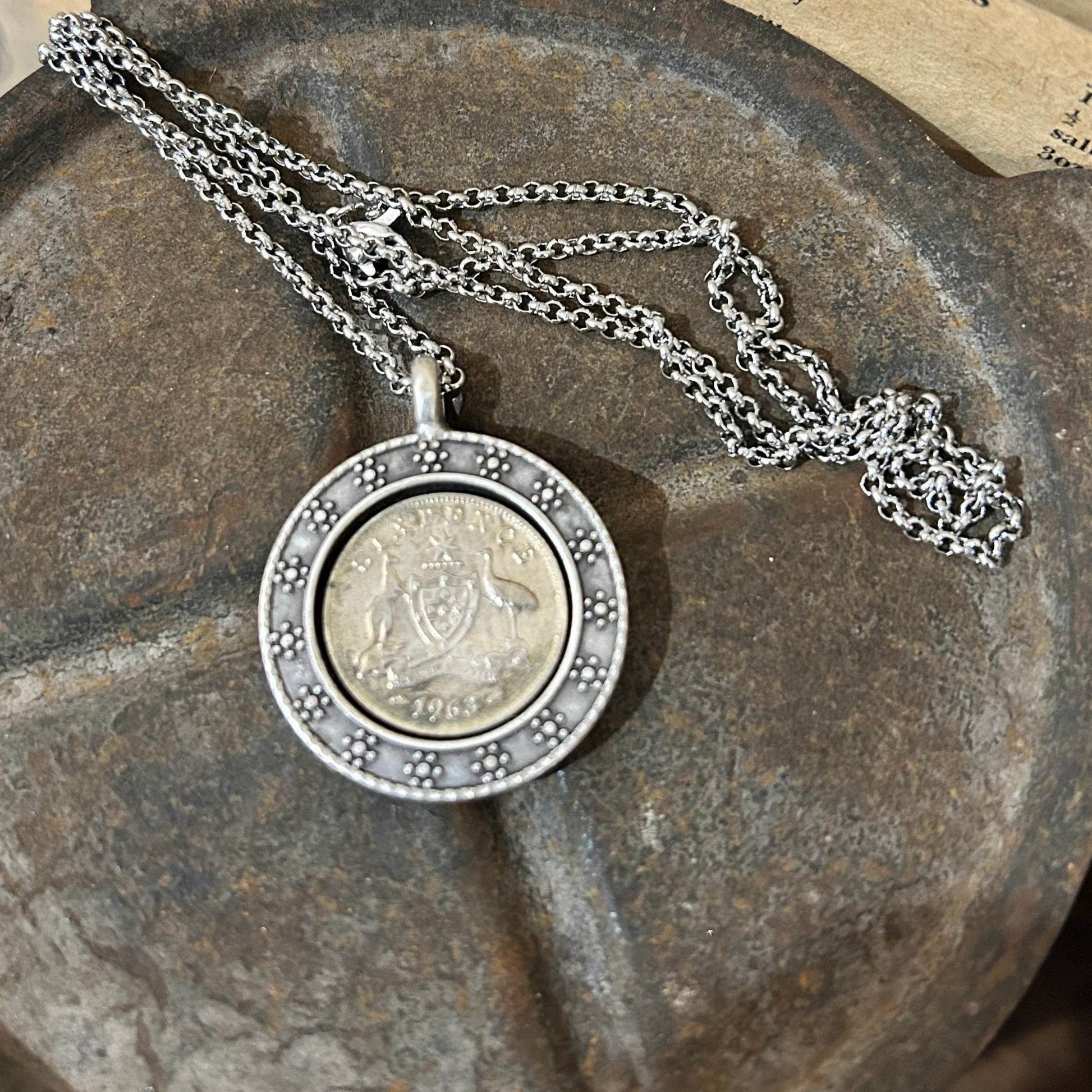 Coin Necklace - 1963 End of an Era - Molly Made