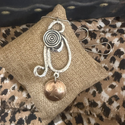 1966 Two Cent Coin Necklace – Hand Domed Australian Coin