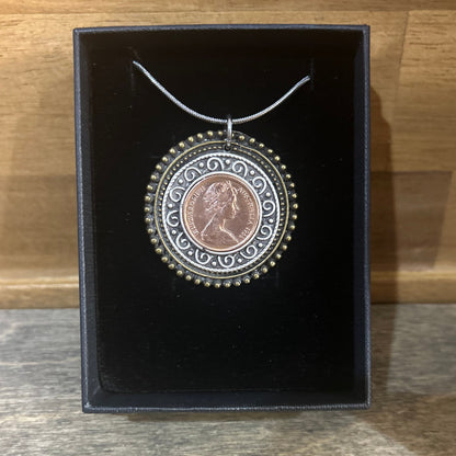 1966 One Cent “Decimal Dawn” Necklace