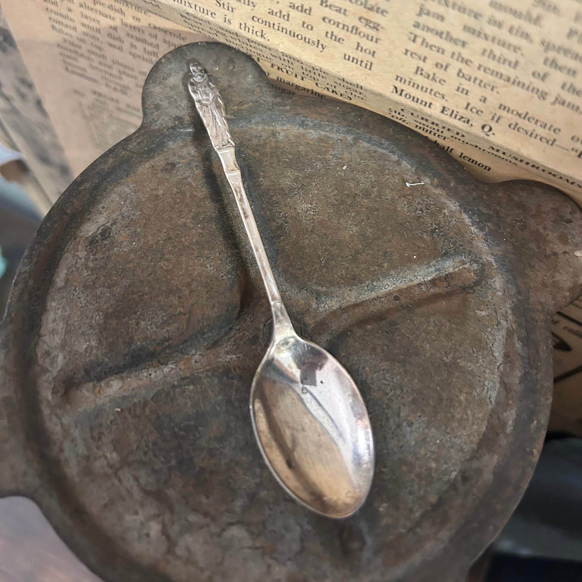 Sterling Silver Ring - 1922 Apostle Saddle Spoon Ring - Molly Made