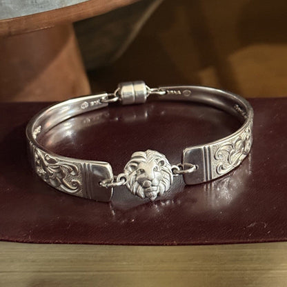 Vintage Rodd Berkley Spoon Handle Bracelet | Lion Head | One of a Kind