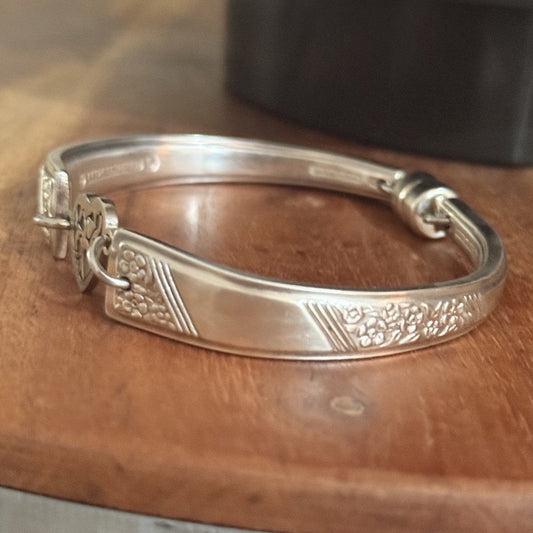 Vintage Margaret Rose Silverware Bracelet