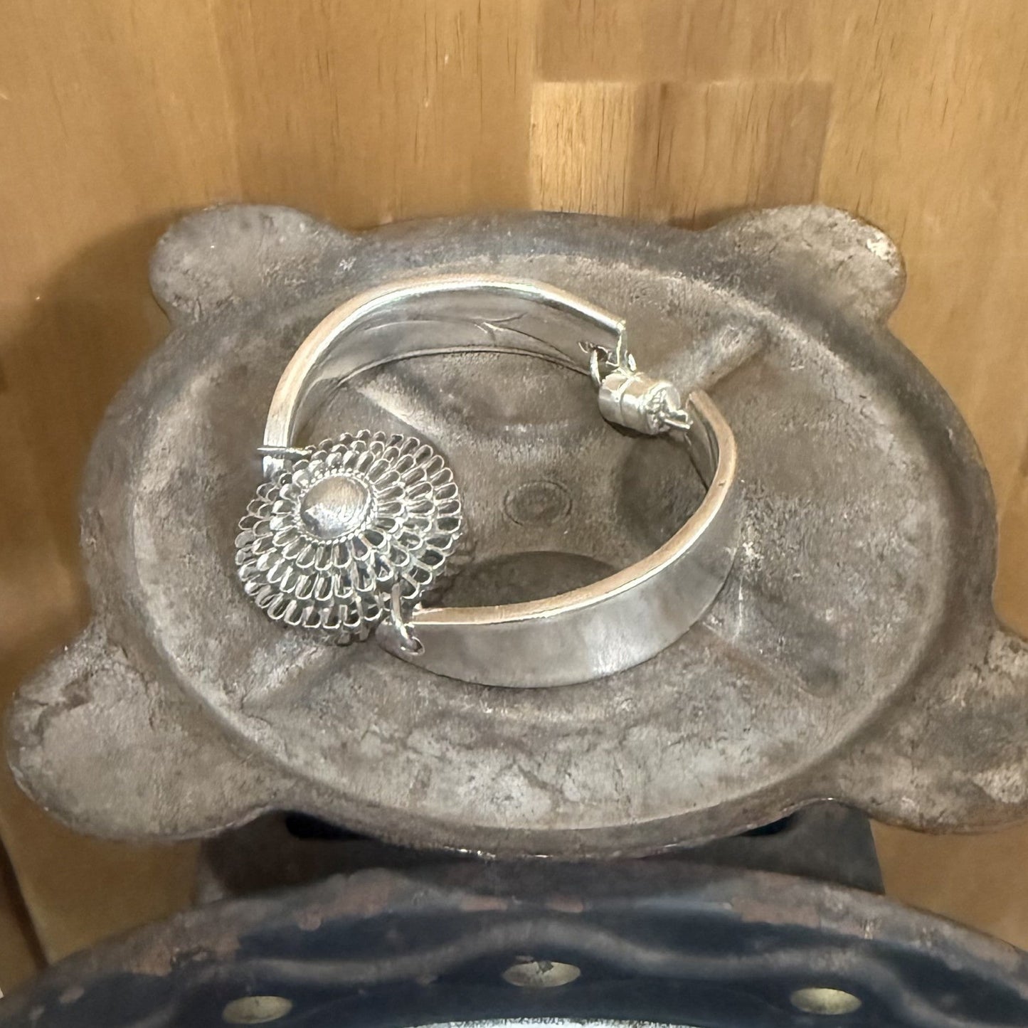 Vintage Silverware Filigree Bracelet