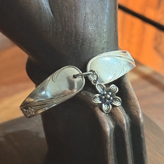 Vintage Flower Charm Fruit Spoon Bracelet
