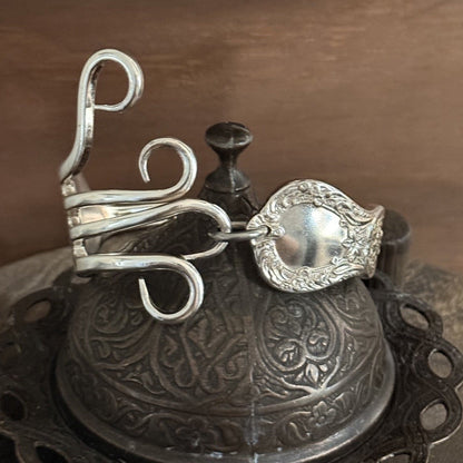 Vintage Fork Tine Bracelet | 1950s Rodd Winsor Repurposed Silverware