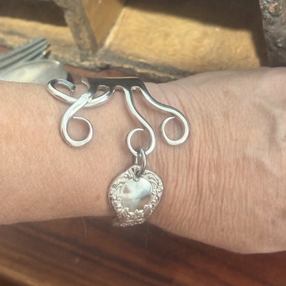 Vintage Hand formed Fork Bracelet