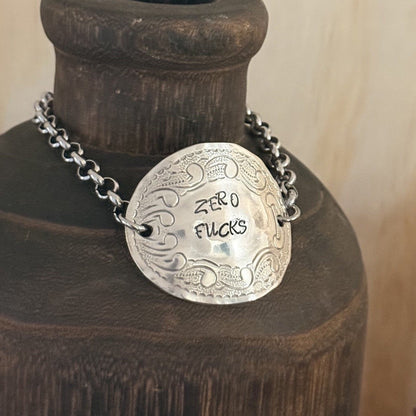 1950s Rodd Jasmine “Zero Fucks” Spoon Bracelet