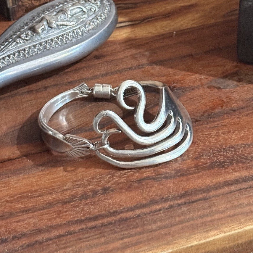 Hand Formed Vintage Fork Bracelet