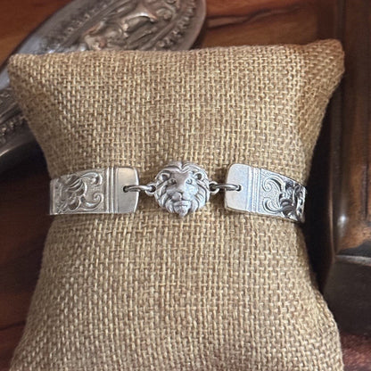 Vintage Rodd Berkley Spoon Handle Bracelet | Lion Head | One of a Kind