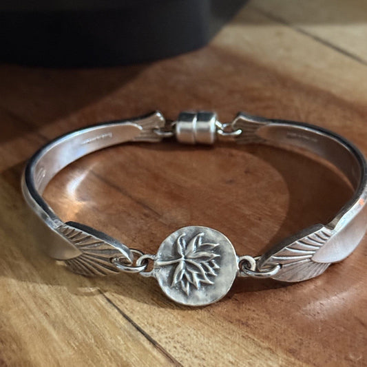Vintage Angora Lotus Flower Bracelet