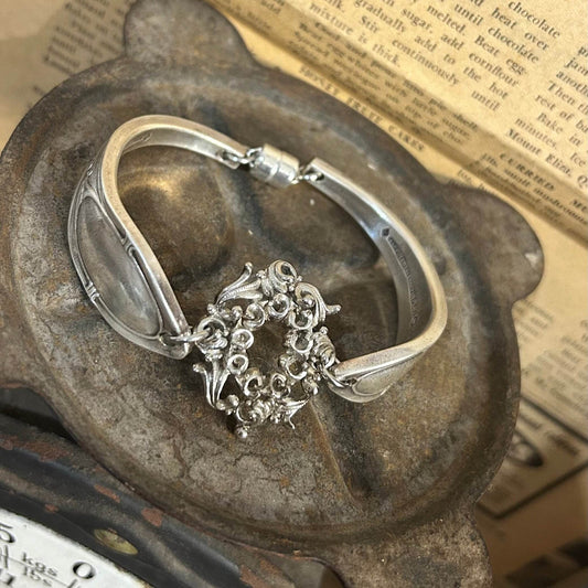 Silverware Bracelet - Filigree Connector - Molly Made