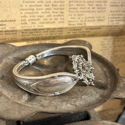 Silverware Bracelet - Filigree Connector - Molly Made