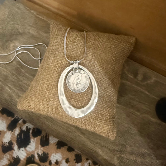 1934 New Zealand Coin Necklace