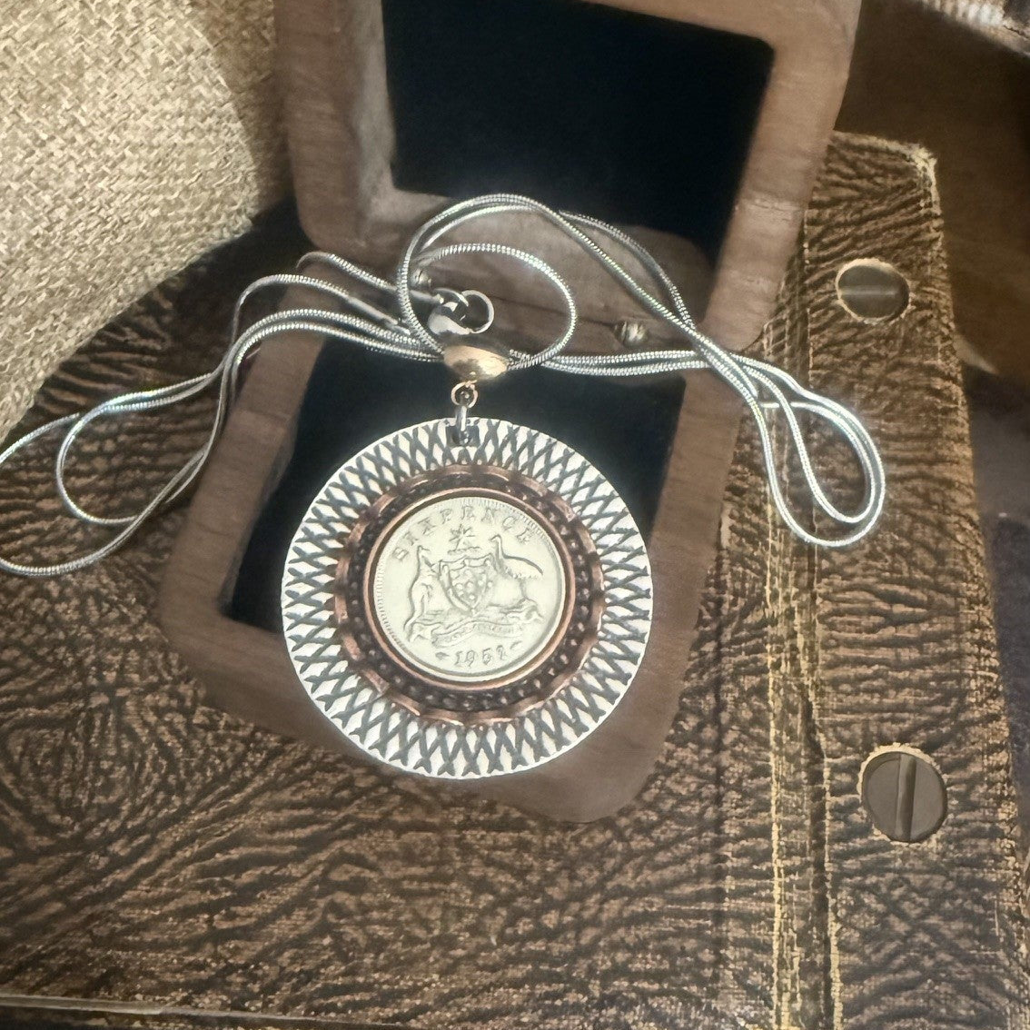 1951 Two Tone Sixpence Necklace