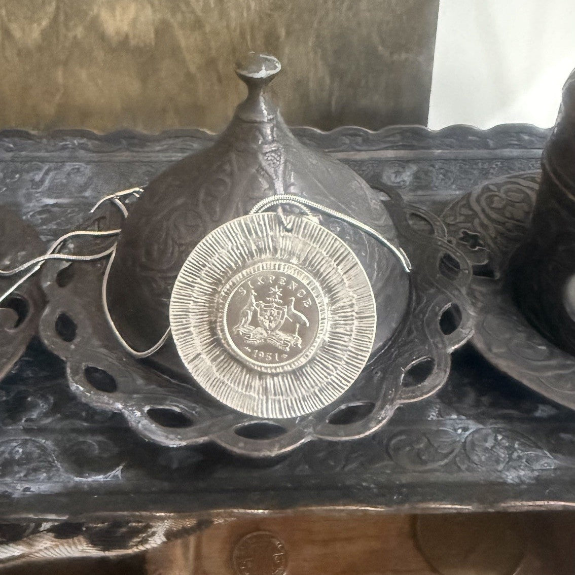 1951 Australian Sixpence Necklace