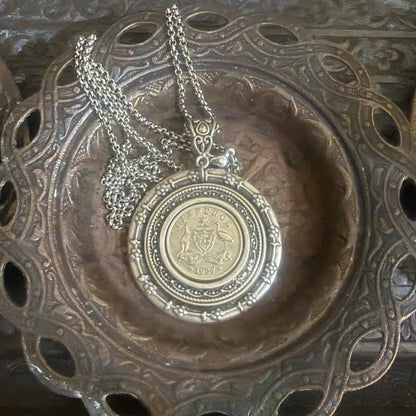 1957 Sixpence Decorative Necklace