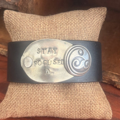 Repurposed Leather Cuff