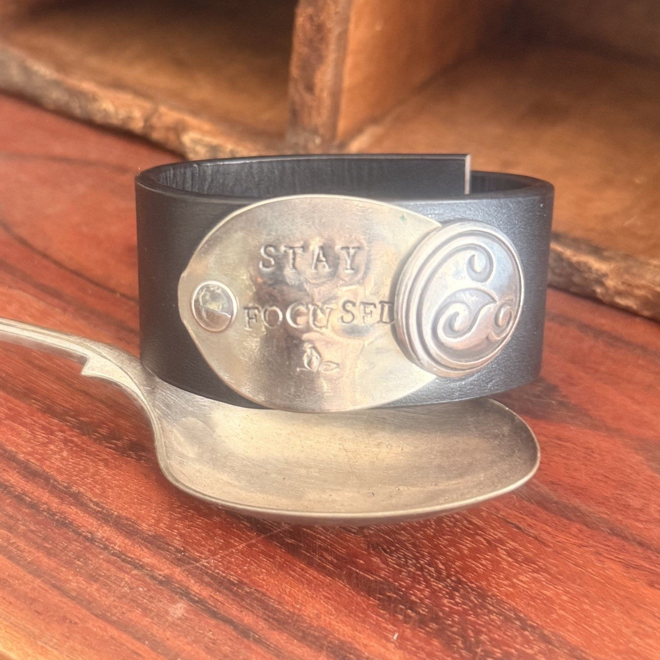 Repurposed Leather Cuff