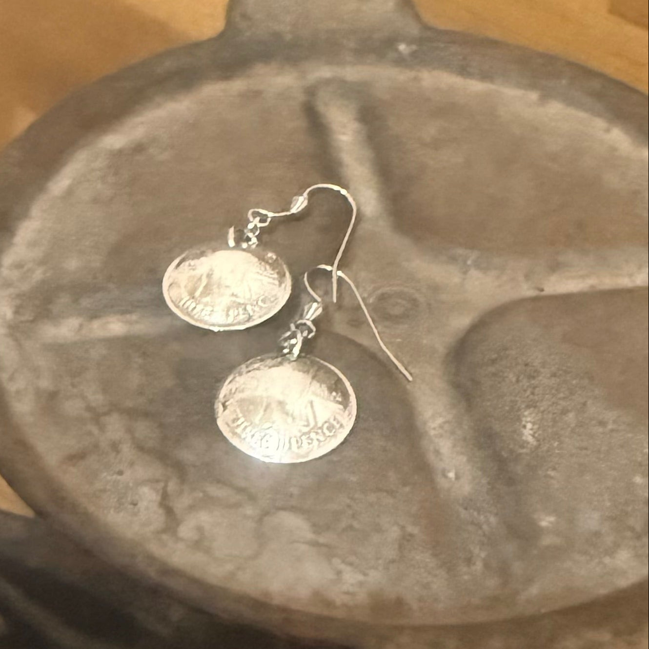 1964 Australian Threepence Coin Earrings