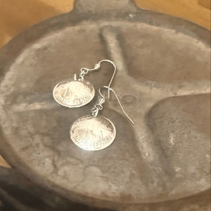 1964 Australian Threepence Coin Earrings