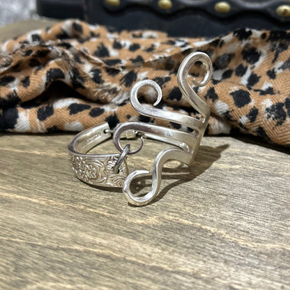 Hand Formed Fork & Mayfair Bracelet — Vintage Silverware