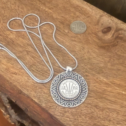 1958 Australian Threepence Coin Necklace