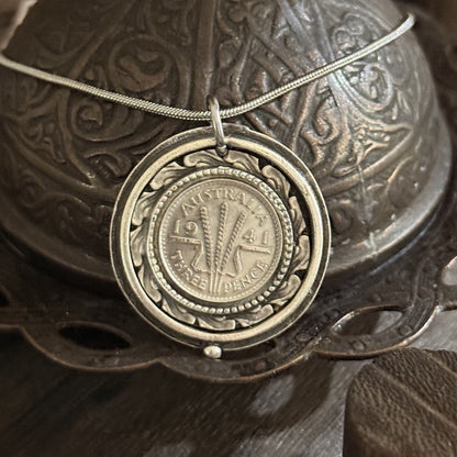 1941 Australian Threepence Necklace