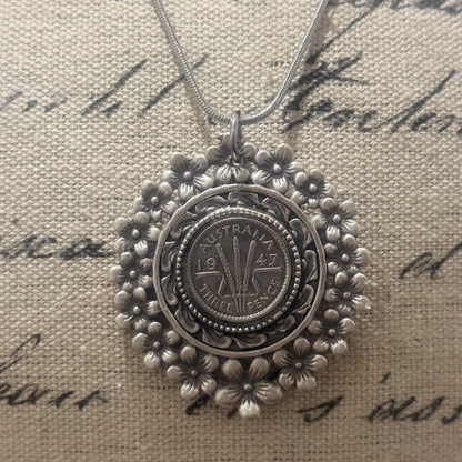 1947 Threepence Coin Necklace