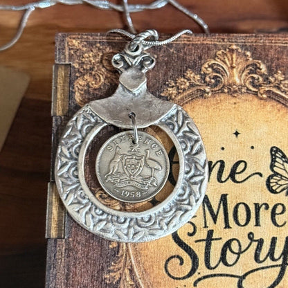 1958 Australian Sixpence Necklace