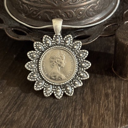 1982 Australian Ten Cent Coin Necklace