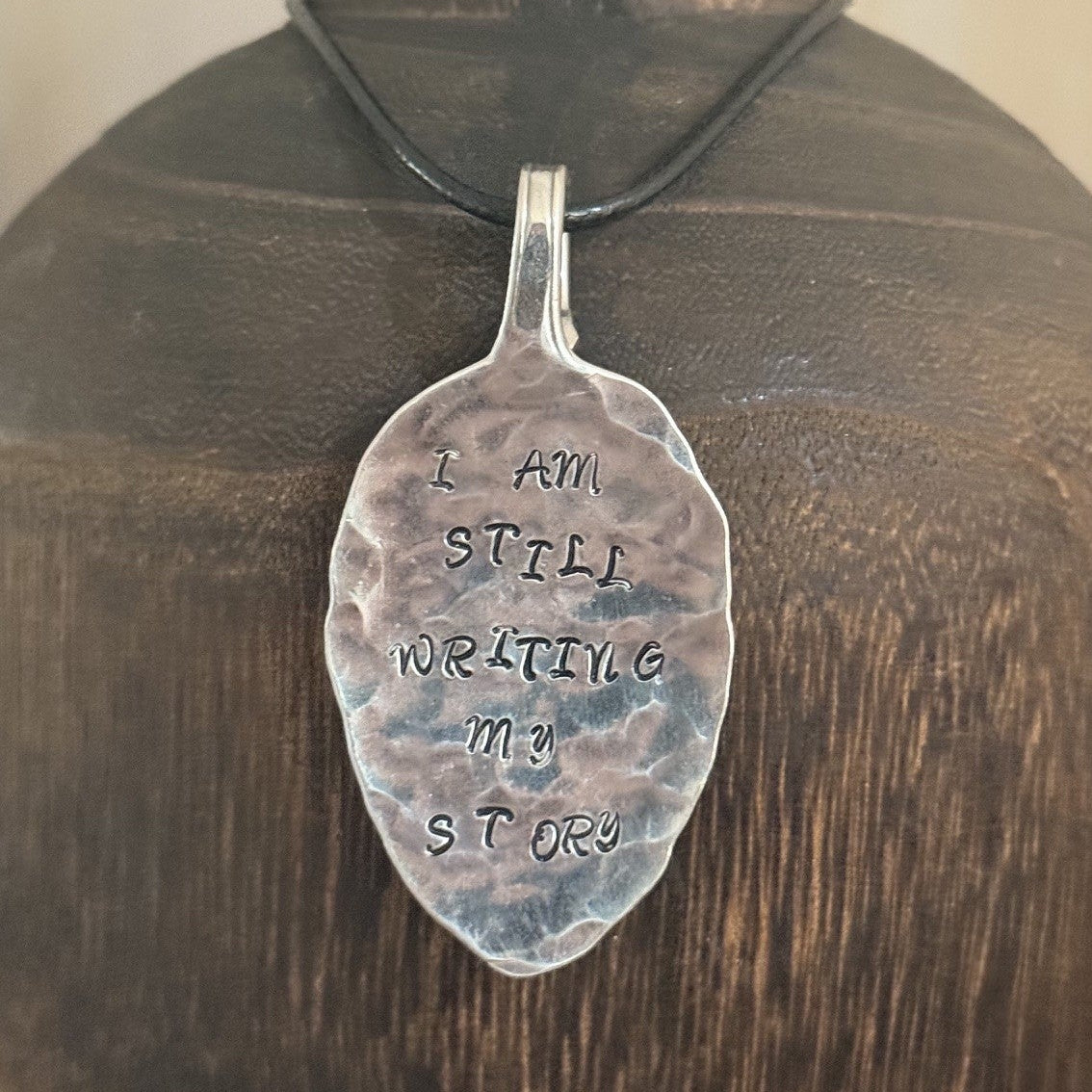 I Am Still Writing My Story Spoon Necklace