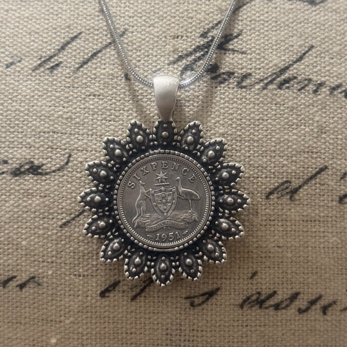 1951 Sixpence Necklace