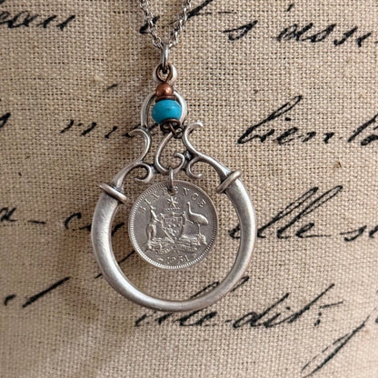 1951 Australian Sixpence Necklace