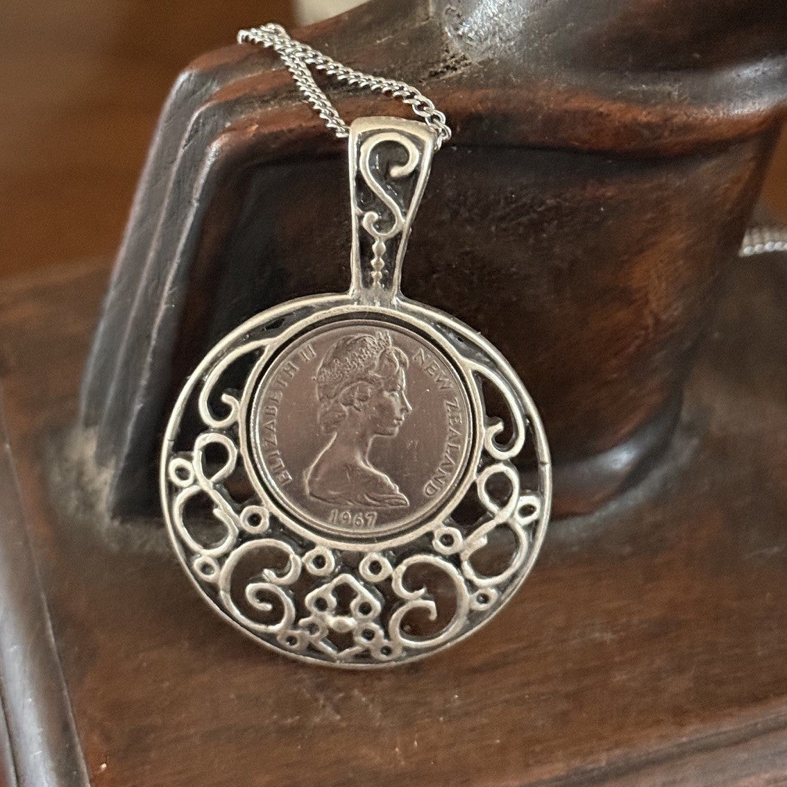 1967 New Zealand Coin Necklace