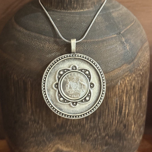1963 Australian Sixpence Necklace