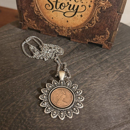 1983 Australian One Cent Coin Necklace