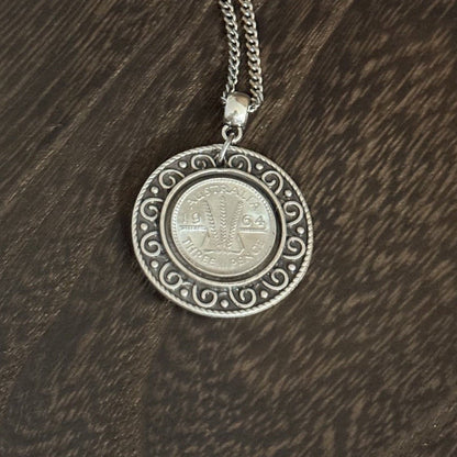 1964 Australian Threepence Necklace